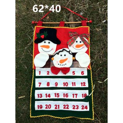 Felt Christmas Tree Advent Calendar with Pocket and Hanging Ornament, ...
