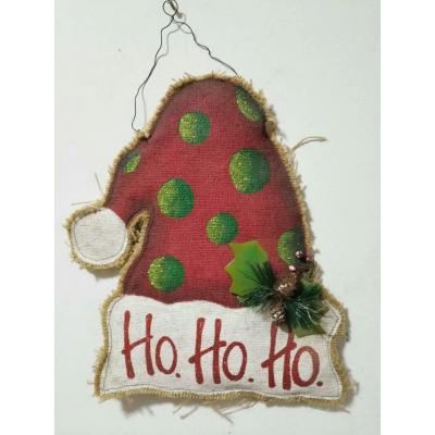 Wooden and Fabric Chirstmas Ornament