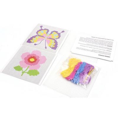 Pack of 2 Cross Stitch-Flower&Butterfly