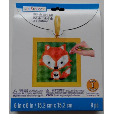 DIY plastic cross stitch kit-Little Fox