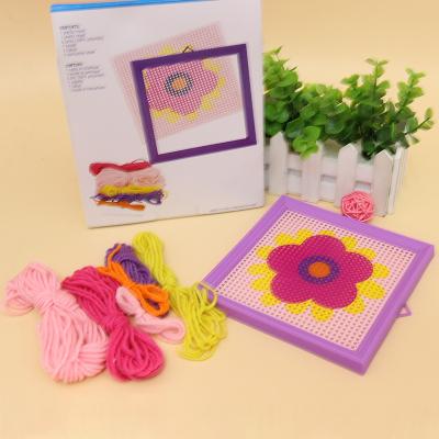 DIY  plastic cross stitch kit-flower