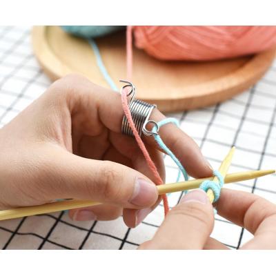 Metal Yarn Guide Knitting Thimble for Knitting Crafts