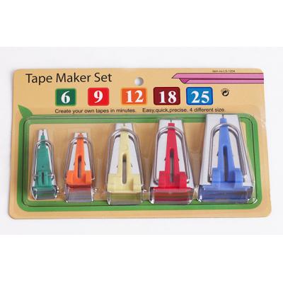 Tape Maker set 6mm 9MM 12mm 18mm 25mm Sewing Quilting Tools